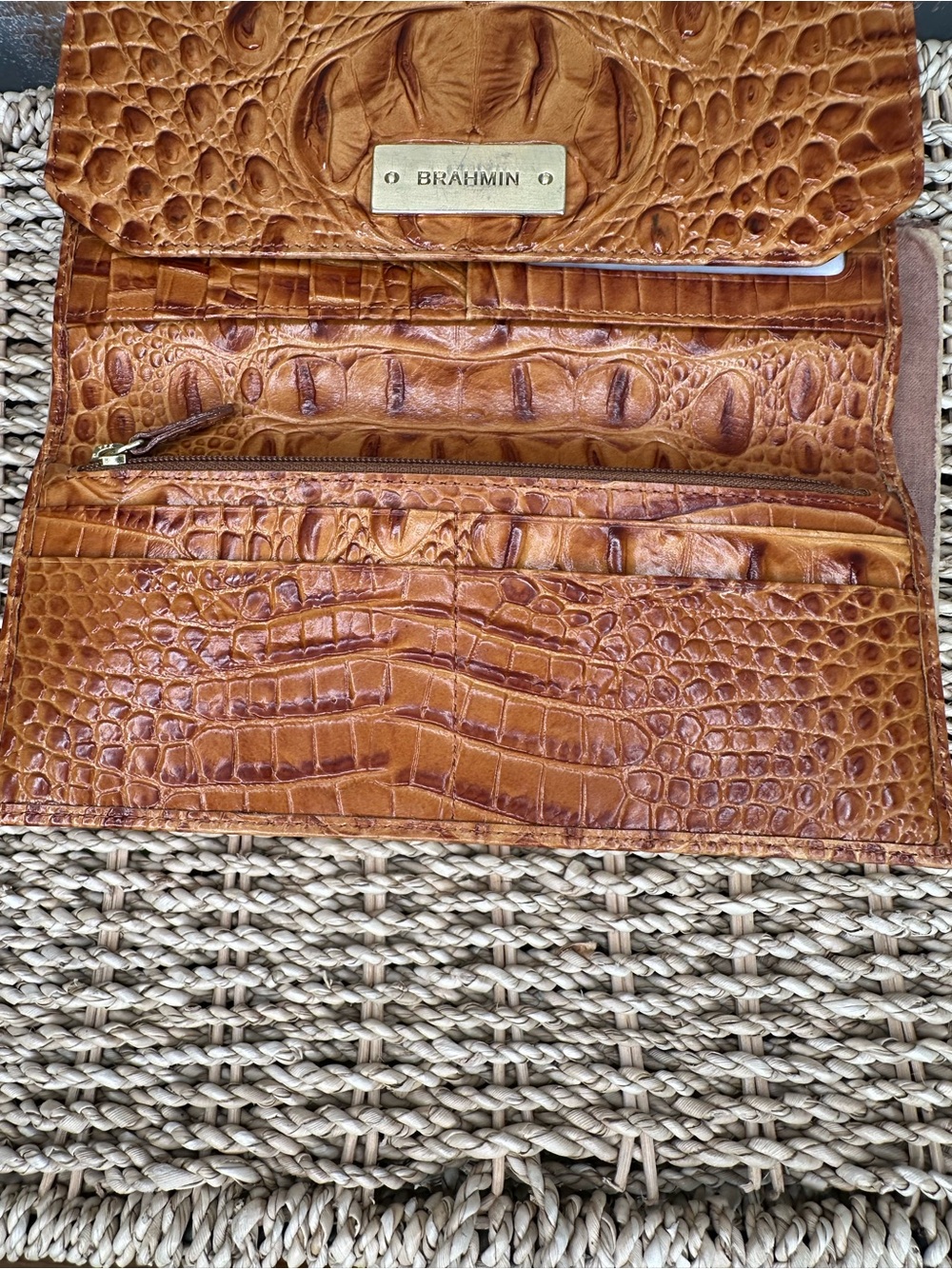 Brahmin Bristol Wallet Whiskey Melbourne NWT - Picture 14 of 16
